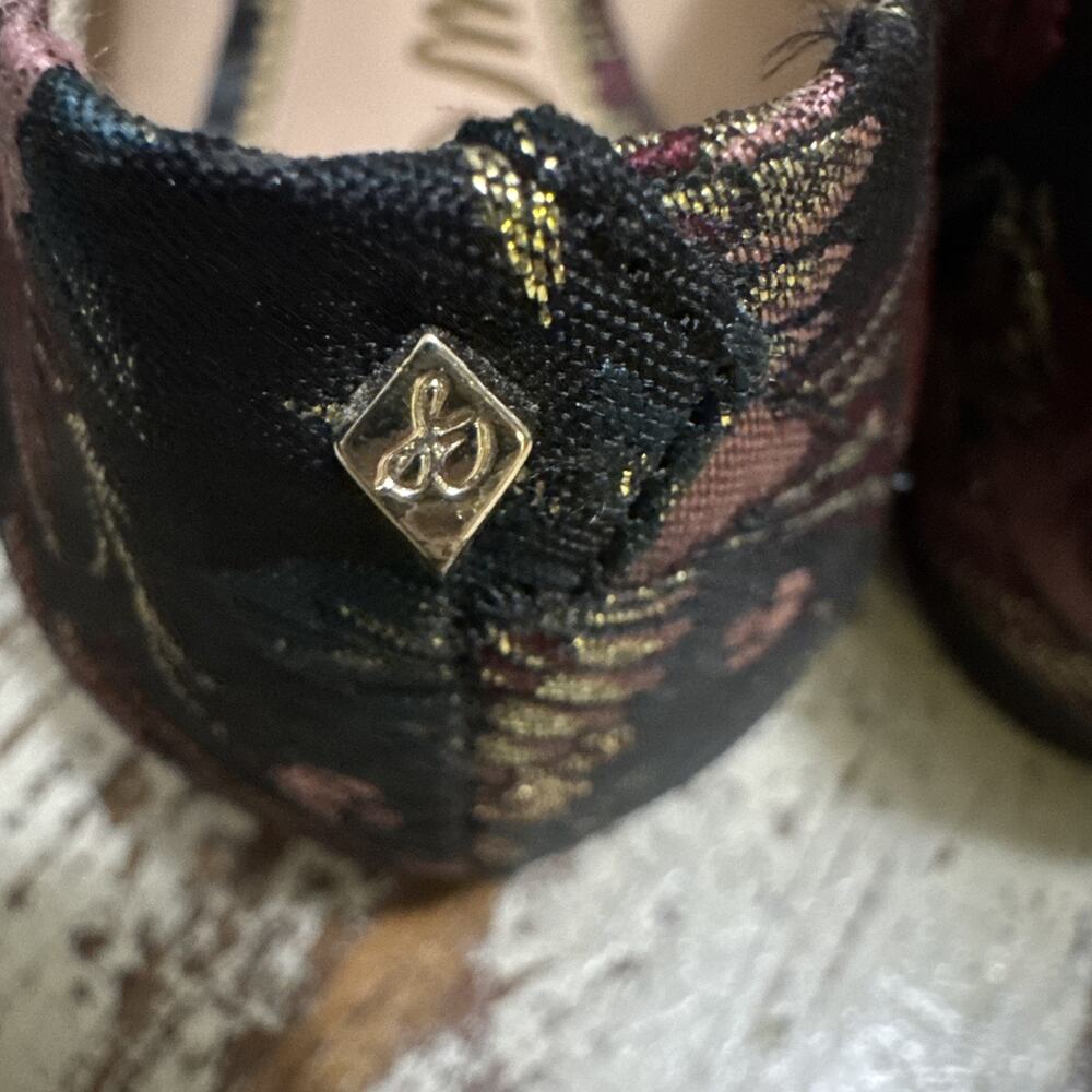 SAM EDELMAN RAISA FLORAL STUDDED FLATS WOMENS Size 8 - Picture 11 of 15